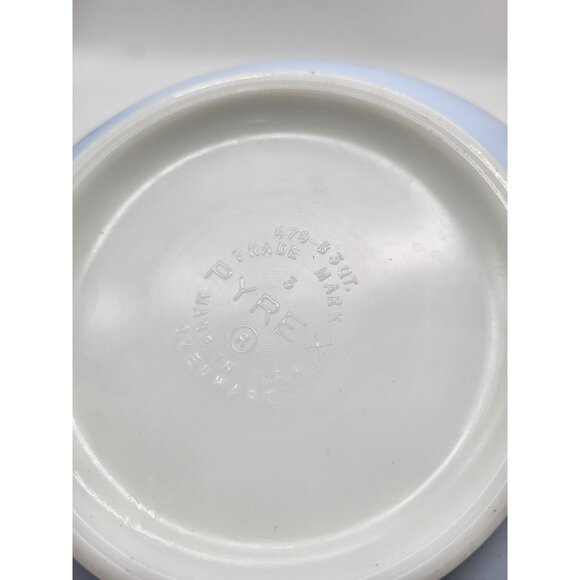 Pyrex Brittany Blue Vintage 479-B 3 QT Mixing Bowl Floral Made in USA - Picture 11 of 12